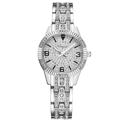 Montre pour femmes avec diamants Mouvement anglais en alliage de zinc