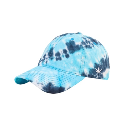 Casquette à visière teinte en tie-dye pour femme
