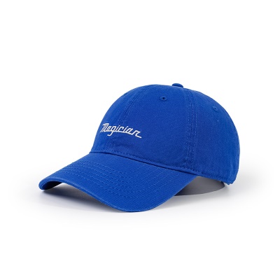 Casquette à visière lettre brodée en coton lavé réglable