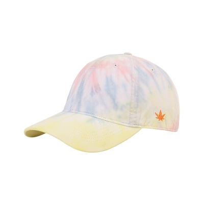 Casquette à visière teinte en tie-dye pour femme