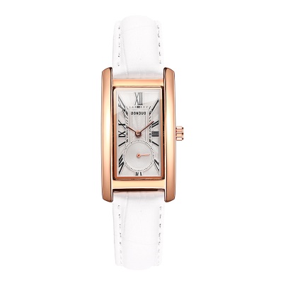 Montres pour femmes bracelet en cuir de vache avec chiffres romains