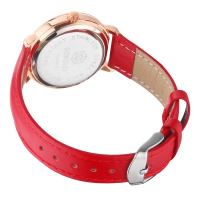 Montre pour femmes avec diamants bracelet en cuir véritable chiffres romains
