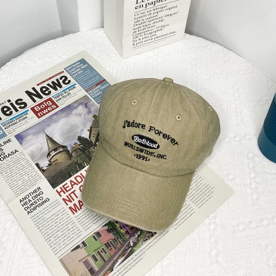 casquette de baseball en coton avec une vieille casquette à visière
