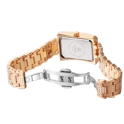 Montres dames en alliage de zinc avec aiguilles diamant échelle romaine
