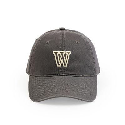Casquette à visière W brodée en coton twill de protection solaire