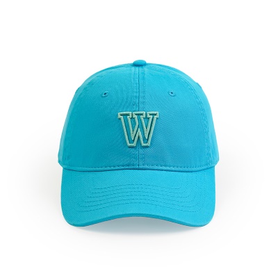Casquette à visière W brodée en coton twill de protection solaire