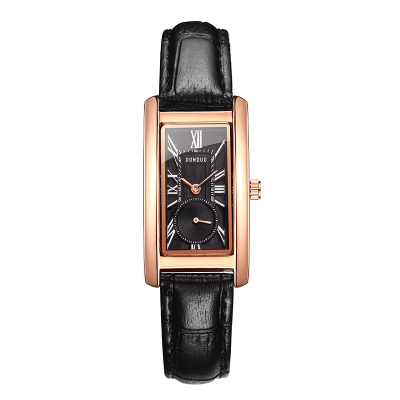 Montres pour femmes bracelet en cuir de vache avec chiffres romains