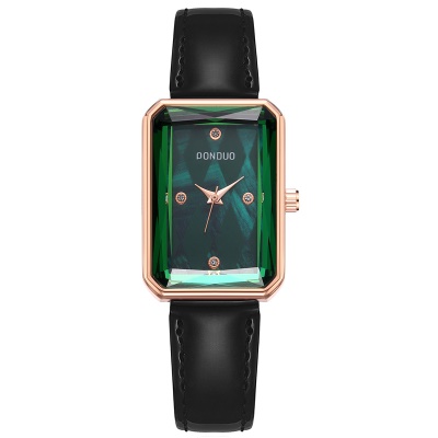 Montres dames cadran carré en alliage de zinc placage sous vide bande maille