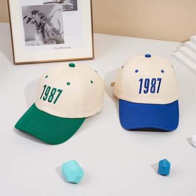 Casquette à visière avec capote souple en coton réglable