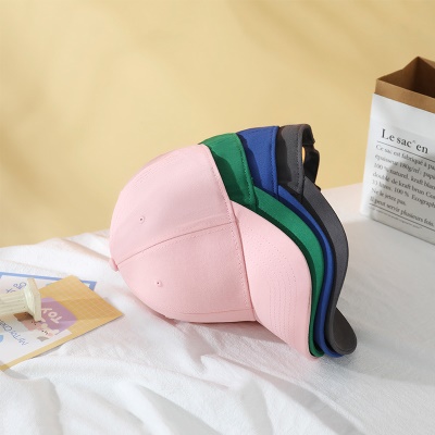 Casquette à visière à large avant-toit en sergé de coton