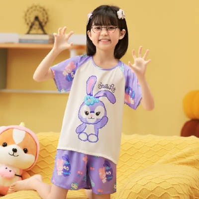 Pyjama pour enfants deux pièces de glace et de neige dessin animé anime confortable et respirant
