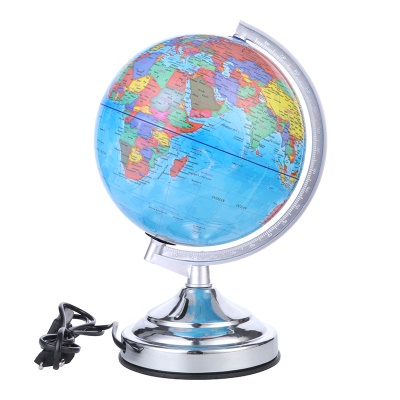 Globe terrestre  Base tactile en plastique 20cm
