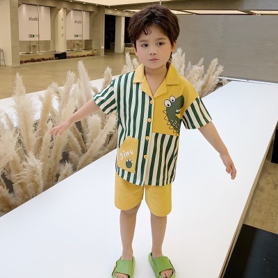 Ensemble de cardigan manches courtes pour pyjamas pour enfants