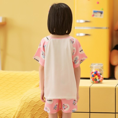 Pyjama pour enfants deux pièces de glace et de neige mignon dessin animé confortable et respirant