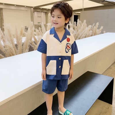 Ensemble de cardigan manches courtes pour pyjamas pour enfants