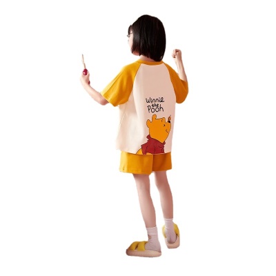 Pyjama 2 pièces pour enfants loose respirant mignon bande dessinée coton