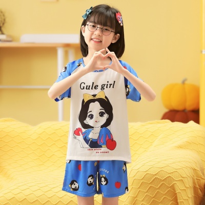 Pyjama pour enfants Ice Snow White Motif Blanche Neige Bleu