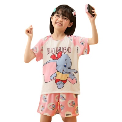Pyjama pour enfants deux pièces de glace et de neige mignon dessin animé confortable et respirant
