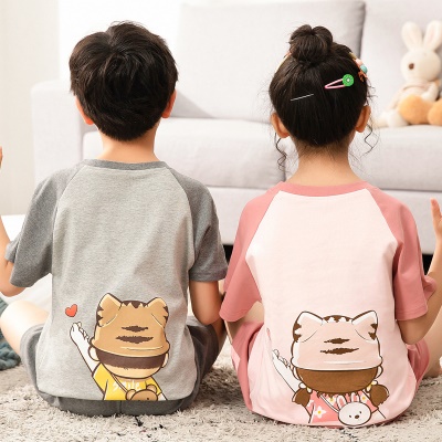 Ensemble de pyjama 2 pièces modal manches courtes pour enfants