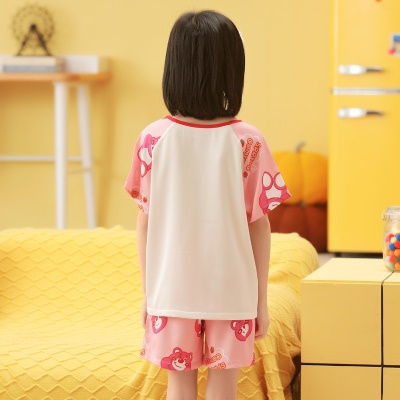 Pyjama pour enfants deux pièces Ice and Snow Cartoon Pattern Short Sleeve Short Short