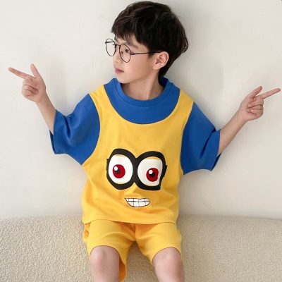 Pyjama parent-enfant à manches courtes Vêtements de maison