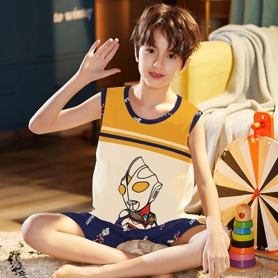 Pyjama pour enfants de petite et moyenne taille et gilet pour garçons