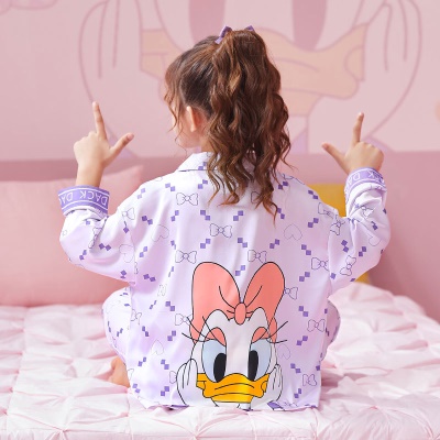 Pyjama pour enfants deux pièces Ice Snow Cartoon Print Loose