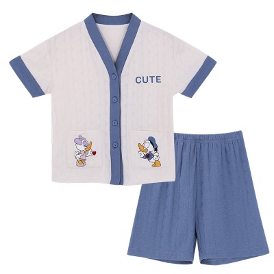 Ensemble de cardigan manches courtes pour pyjamas pour enfants