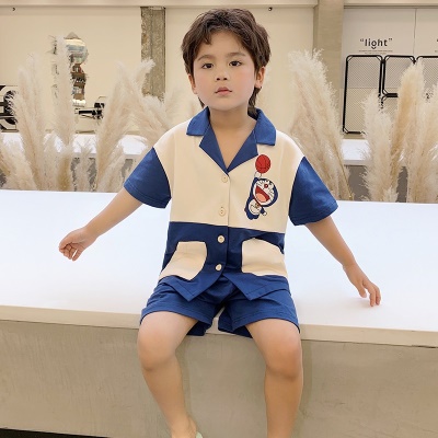 Ensemble de cardigan manches courtes pour pyjamas pour enfants
