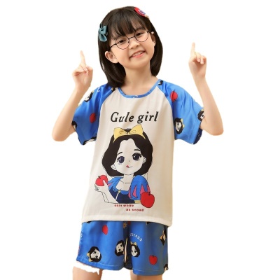 Pyjama pour enfants Ice Snow White Motif Blanche Neige Bleu