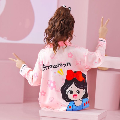 Pyjama pour enfants deux pièces Ice Snow Cartoon Print Loose