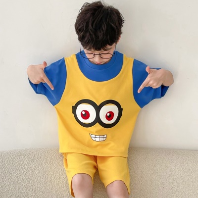 Pyjama parent-enfant à manches courtes Vêtements de maison