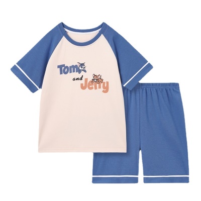 Pyjama pour enfants en coton à manches courtes