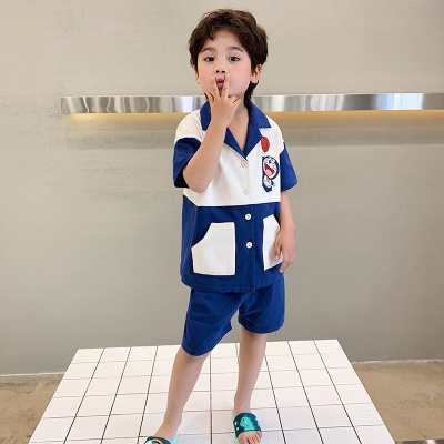 Ensemble de cardigan manches courtes pour pyjamas pour enfants