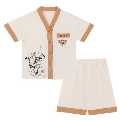 Ensemble de cardigan manches courtes pour pyjamas pour enfants