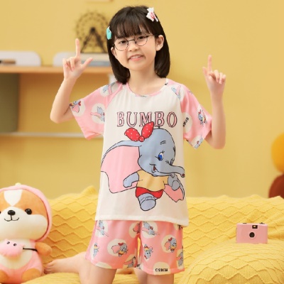 Pyjama pour enfants deux pièces de glace et de neige dessin animé anime confortable et respirant