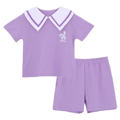 Pyjama pour enfants deux pièces mignon cartoon loose coton