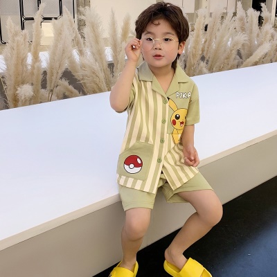 Ensemble de cardigan manches courtes pour pyjamas pour enfants