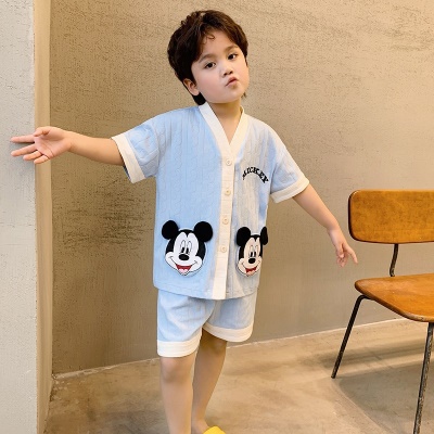 Ensemble de cardigan manches courtes pour pyjamas pour enfants