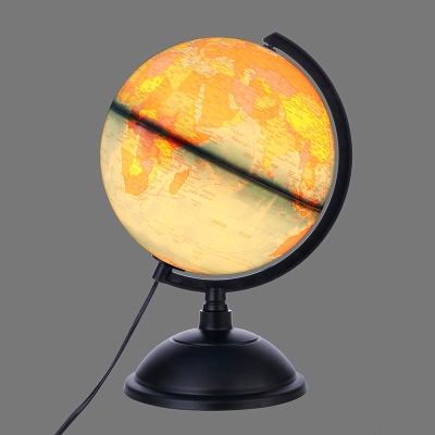 Globe terrestre en plastique 20cm avec lumière