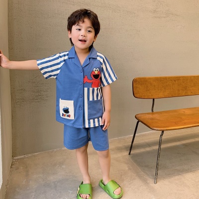 Ensemble de cardigan manches courtes pour pyjamas pour enfants