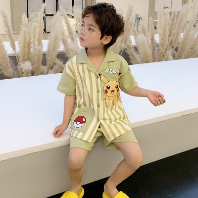 Ensemble de cardigan manches courtes pour pyjamas pour enfants