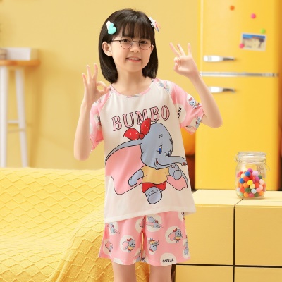 Pyjama pour enfants deux pièces de glace et de neige mignon dessin animé confortable et respirant