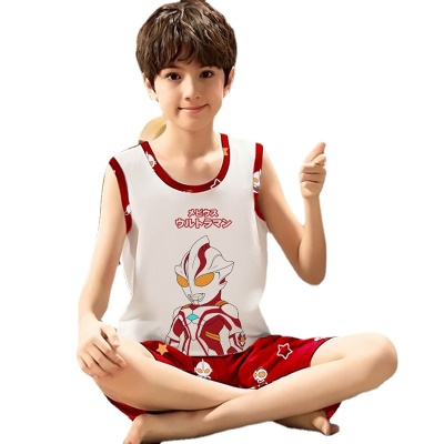 Pyjama pour enfants de petite et moyenne taille et gilet pour garçons
