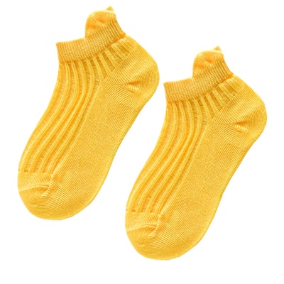 Chaussettes pour enfants bande verticale cassette couleur unie