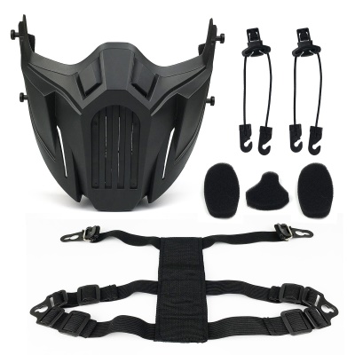 Masque de protection Zlang demi-visage TPR matériau très respirant
