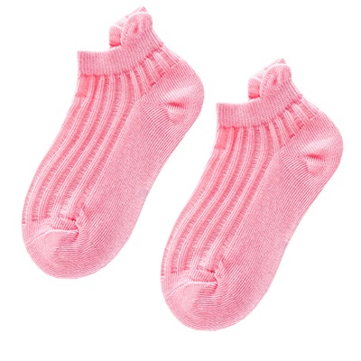 Chaussettes pour enfants bande verticale cassette couleur unie