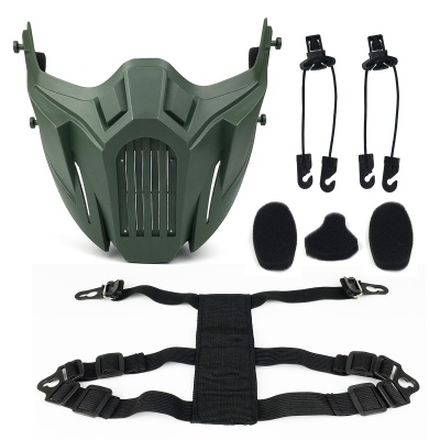 Masque de protection Zlang demi-visage TPR matériau très respirant