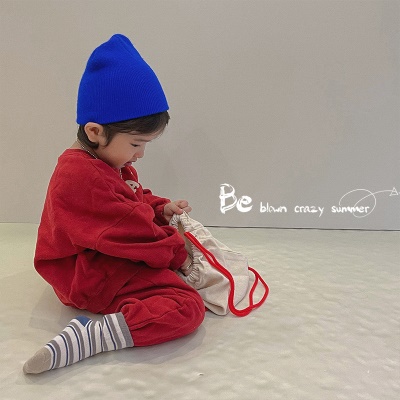 Chaussettes enfants en coton rayures couleur percutante