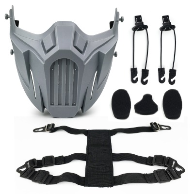 Masque de protection Zlang demi-visage TPR matériau très respirant